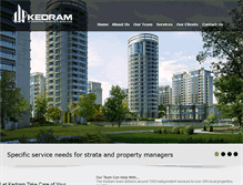 Tablet Screenshot of kedram.com.au